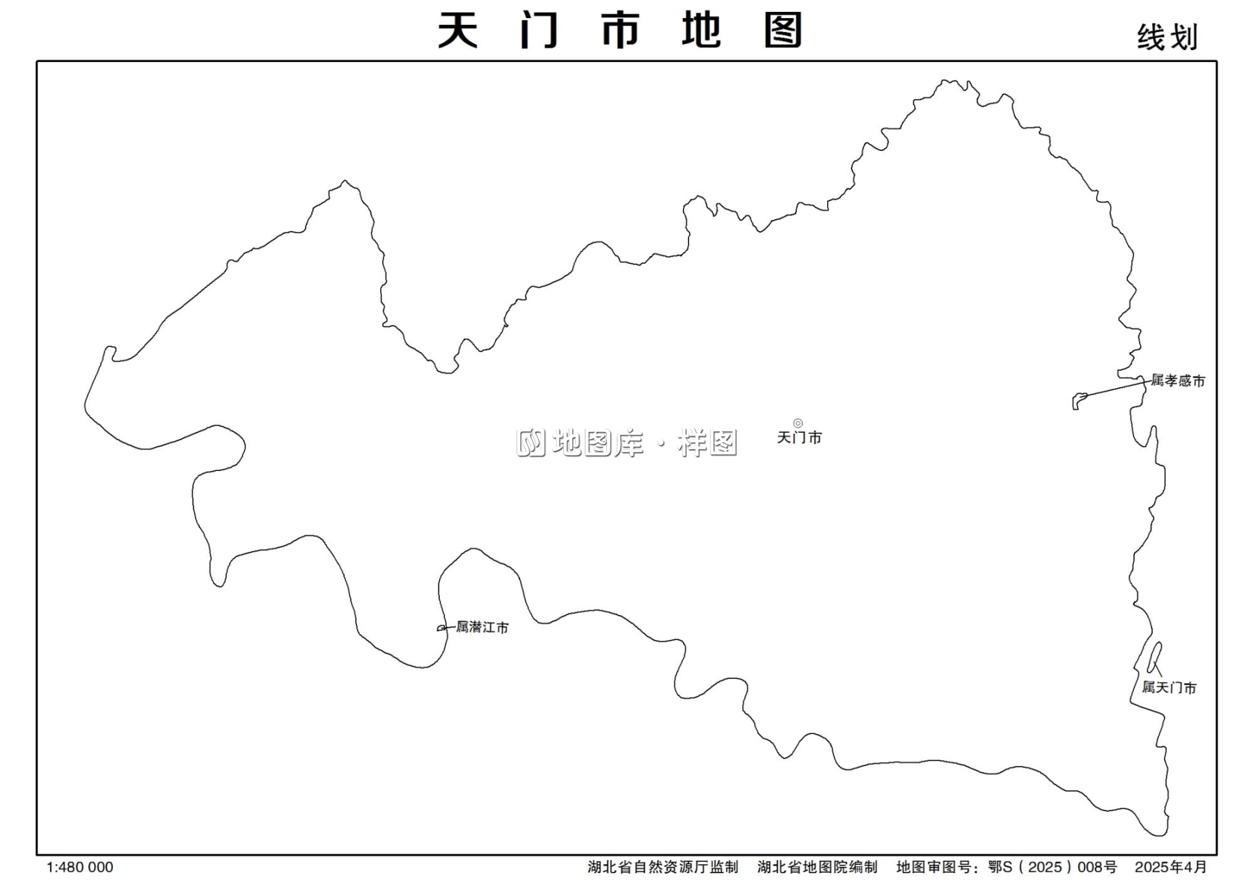 湖北天门市矢量地图最新电子版源文件下载_图6