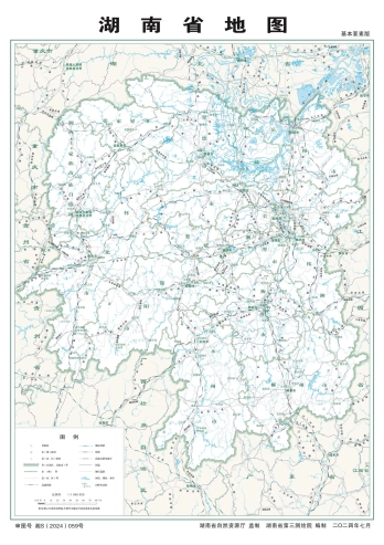 湖南基本地图（带行政区划）_全图可放大