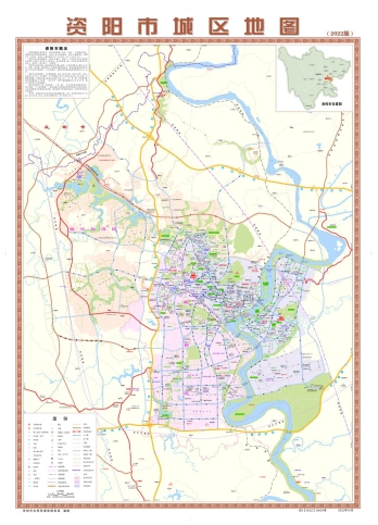 四川资阳市城区地图