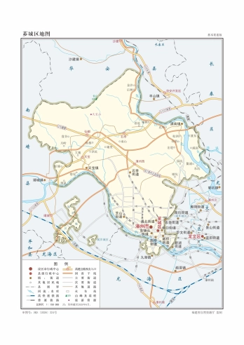 福建漳州市芗城区矢量地图全图可编辑放大