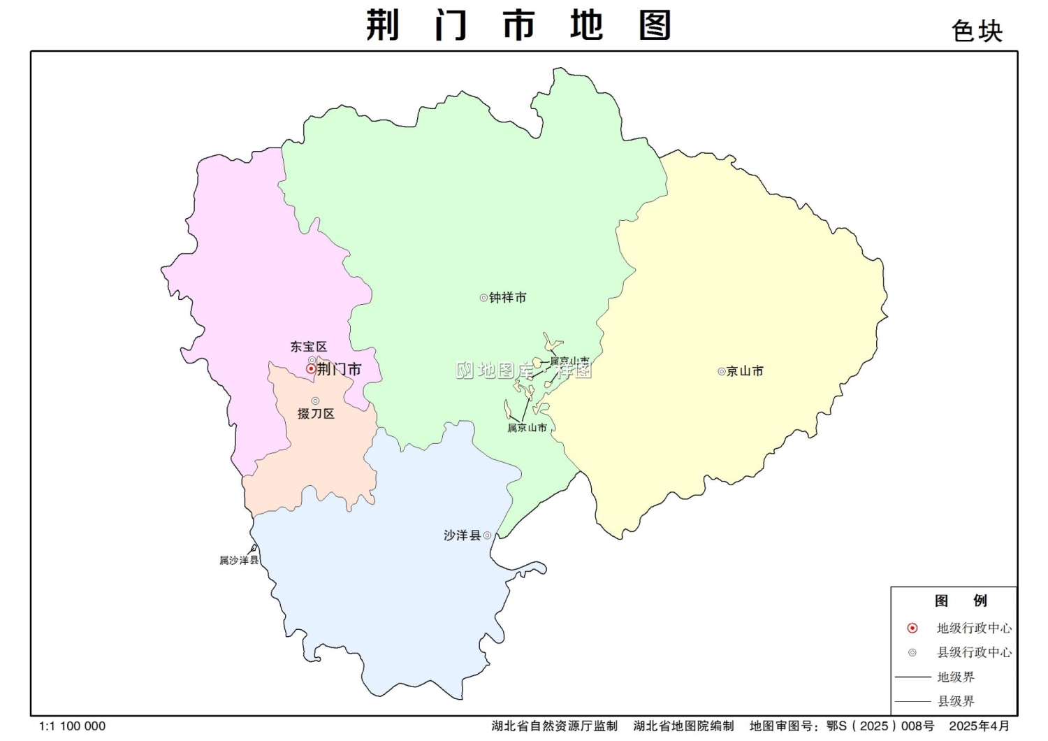 湖北省荆门市多类型新版矢量地图批量下载_图3