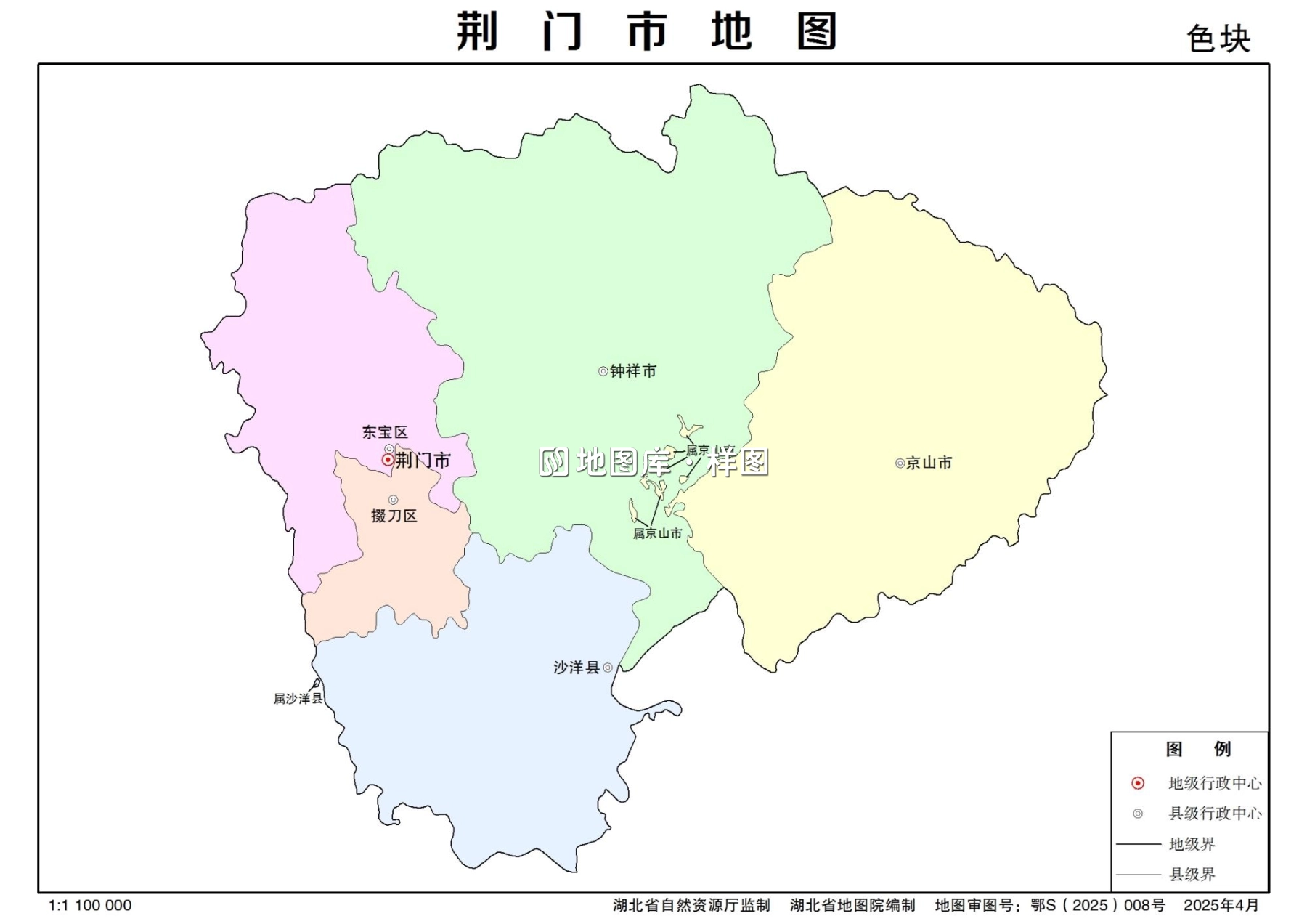 湖北省荆门市多类型新版矢量地图批量下载_图3
