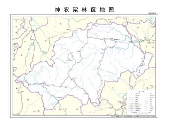 湖北神农架林区矢量地图最新电子版源文件下载