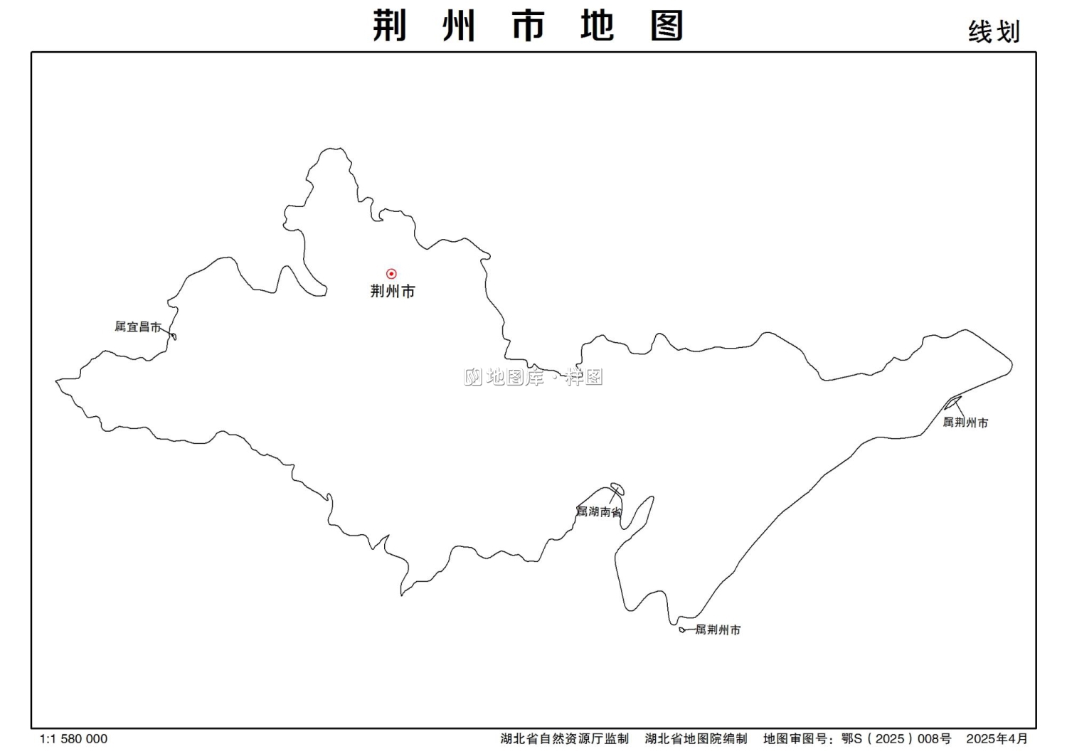 湖北省荆州市多类型新版矢量地图批量下载_图6