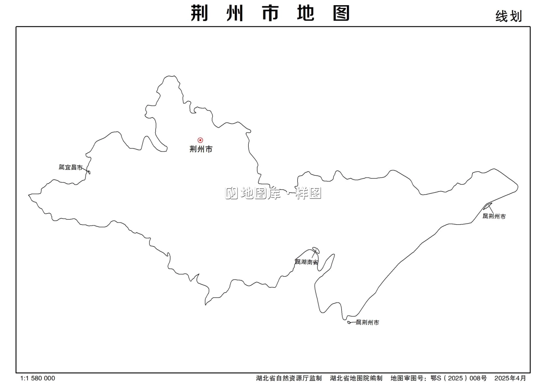 湖北省荆州市多类型新版矢量地图批量下载_图6