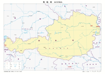 德国奥地利地图高清中文版