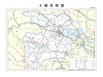 湖北十堰市地图最新电子版源文件下载