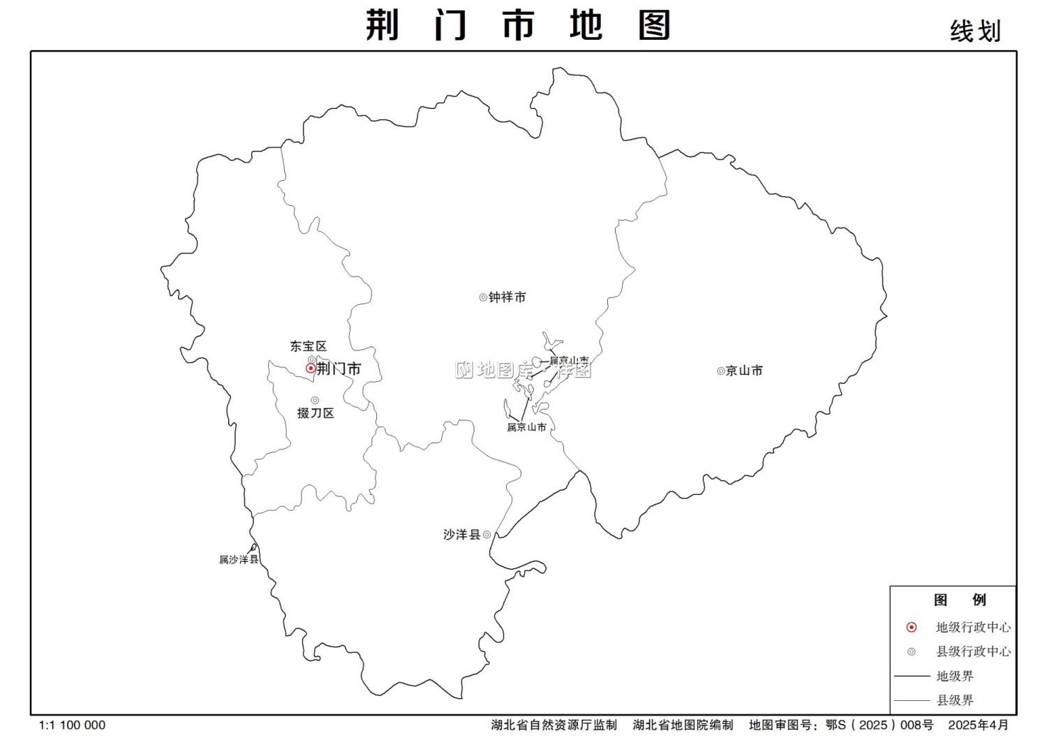 湖北省荆门市多类型新版矢量地图批量下载_图4
