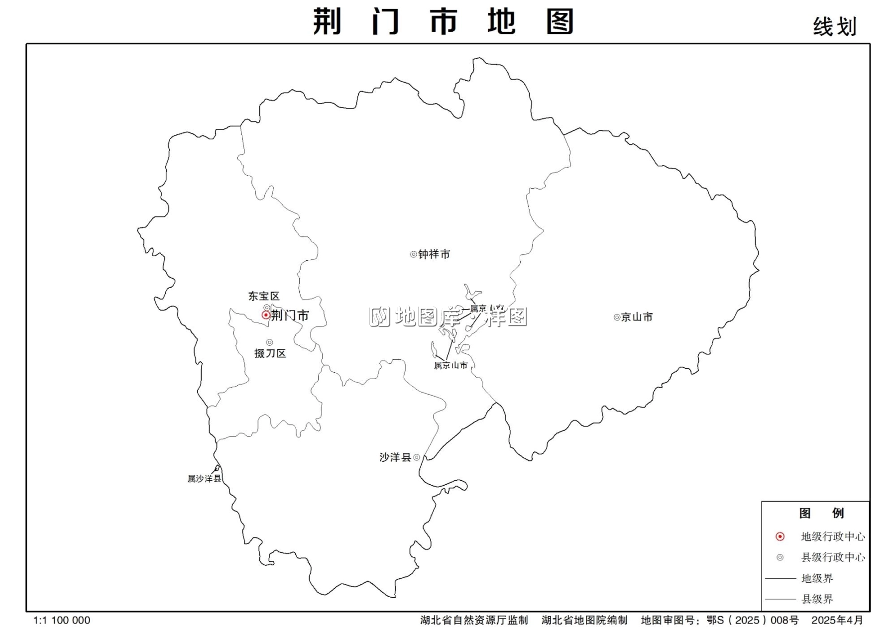 湖北省荆门市多类型新版矢量地图批量下载_图4