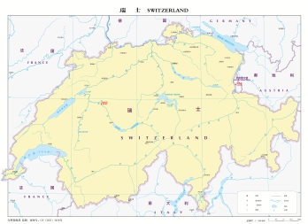 瑞士地图中文版全图高清_瑞士地图高清版大图
