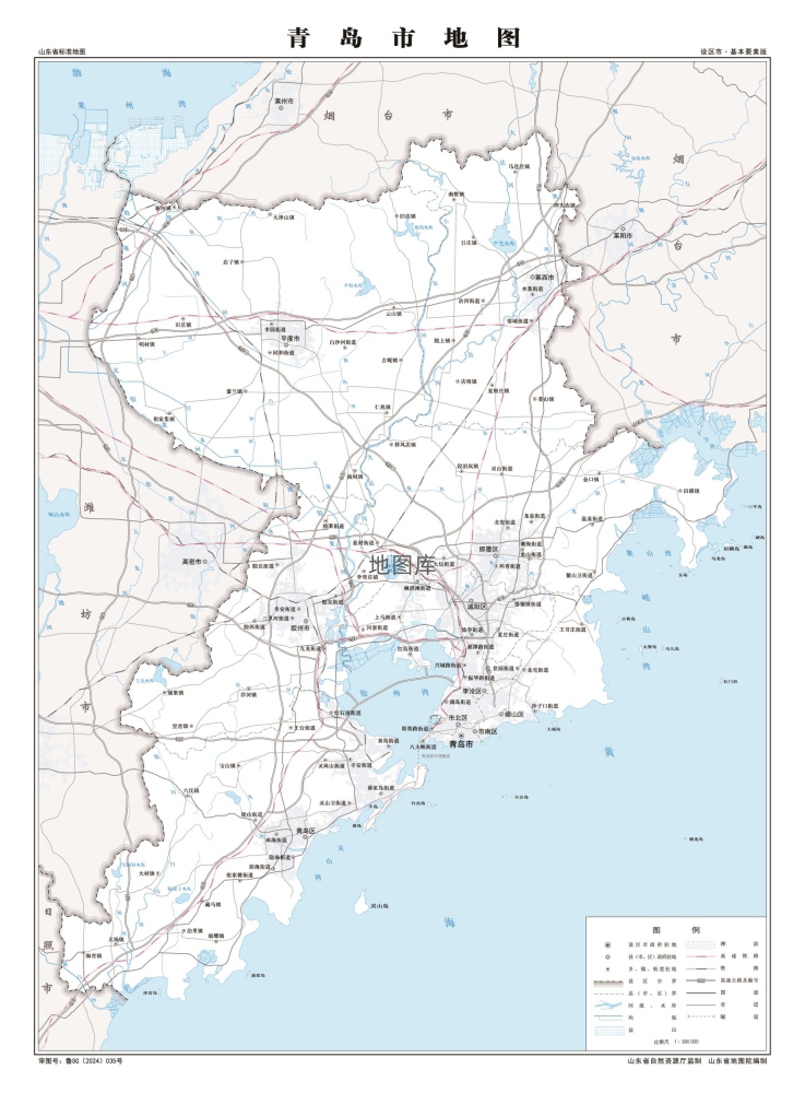 青岛地图高清版大图_山东青岛地图全图_图1