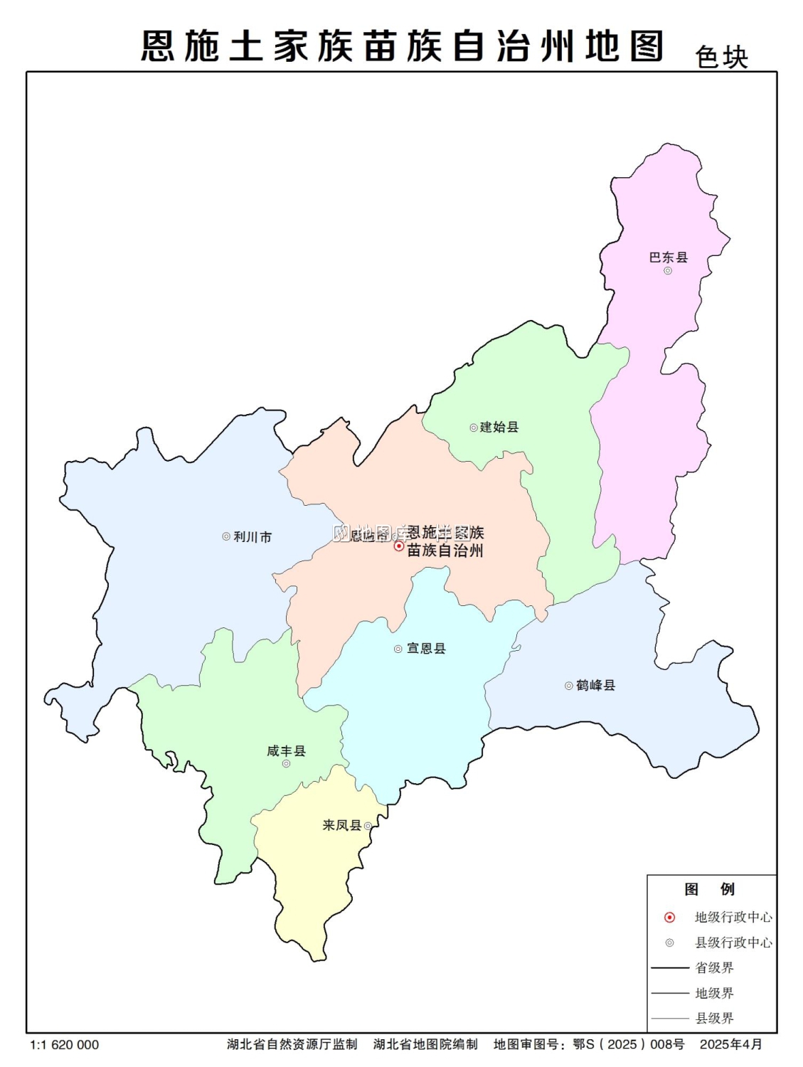 湖北省恩施州多类型新版矢量地图批量下载_图3