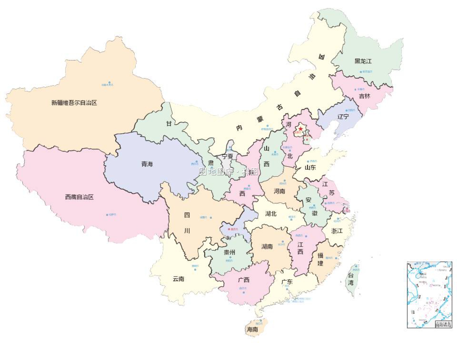 10款中国地图PPT格式（可编辑）_图2