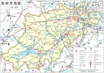 杭州地图_浙江杭州市全要素地图高清版大图