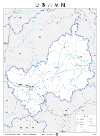 广西贵港地图矢量高清版全图可放大