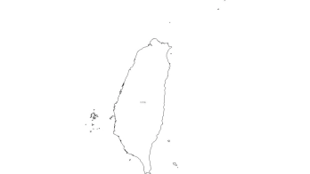 台湾矢量边界轮廓地图-PPT、SVG矢量格式可编辑