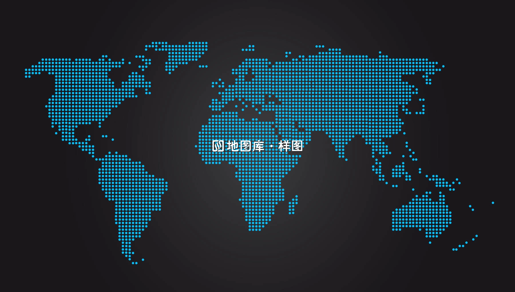 多款点线组成的世界地图矢量素材概念示意地图_图3