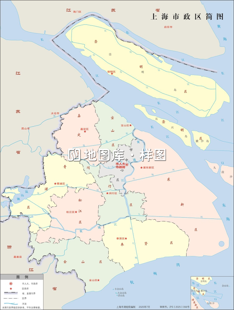 上海标准地图_上海地图全图下载_图2