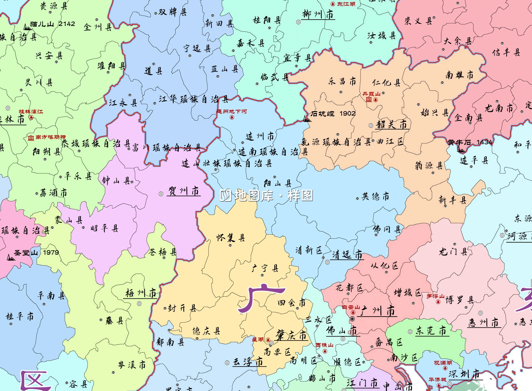 中国县级地图全图矢量高清版可编辑修改_图3