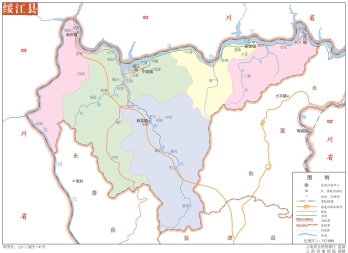 云南昭通绥江县eps矢量地图下载