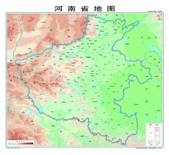 河南地势地图全图高清版_河南地势地形图
