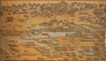 1888年北京颐和园八旗兵营地图