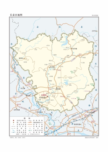 福建漳州市长泰区矢量地图全图可放大