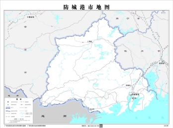 广西防城港市矢量地图高清版大图