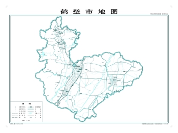 鹤壁地图高清版大图免费下载 - 最新矢量EPS源文件