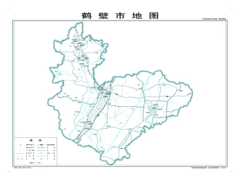 鹤壁地图高清版大图免费下载 - 最新矢量EPS源文件