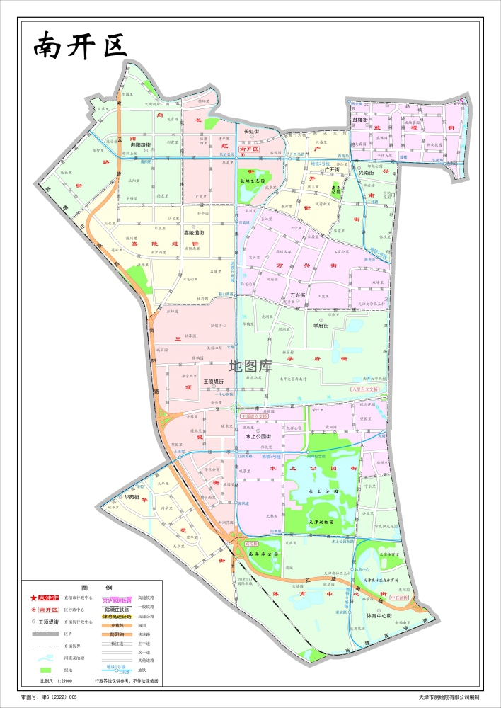 天津南开区地图下载_南开区标准地图下载_图1 天津南开区地图下载_南开区标准地图下载_图1