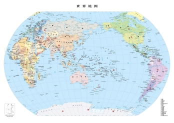 世界标准地图分国设色原图eps矢量下载