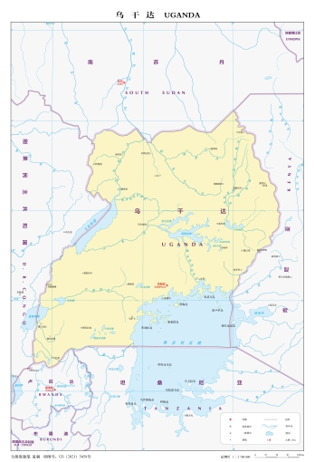 非洲乌干达地图_乌干达地图高清版大图