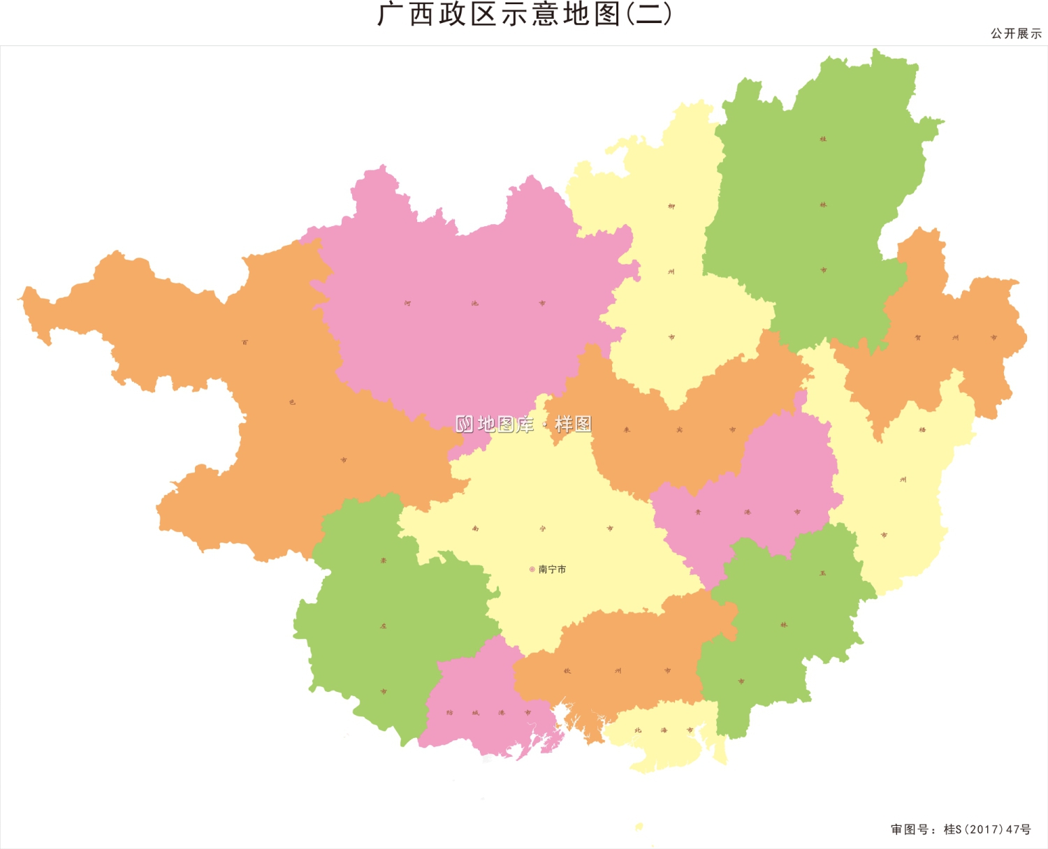 广西地图最新各种主题地图可放大全图_图7