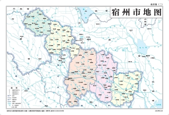 安徽宿州市全图高清版地图（多主题打包下载）