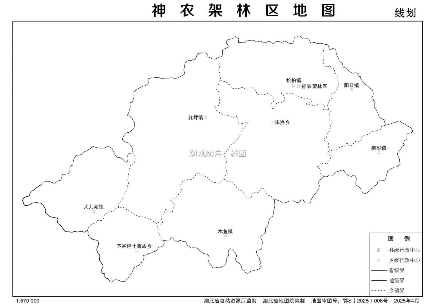 湖北神农架林区矢量地图最新电子版源文件下载_图4
