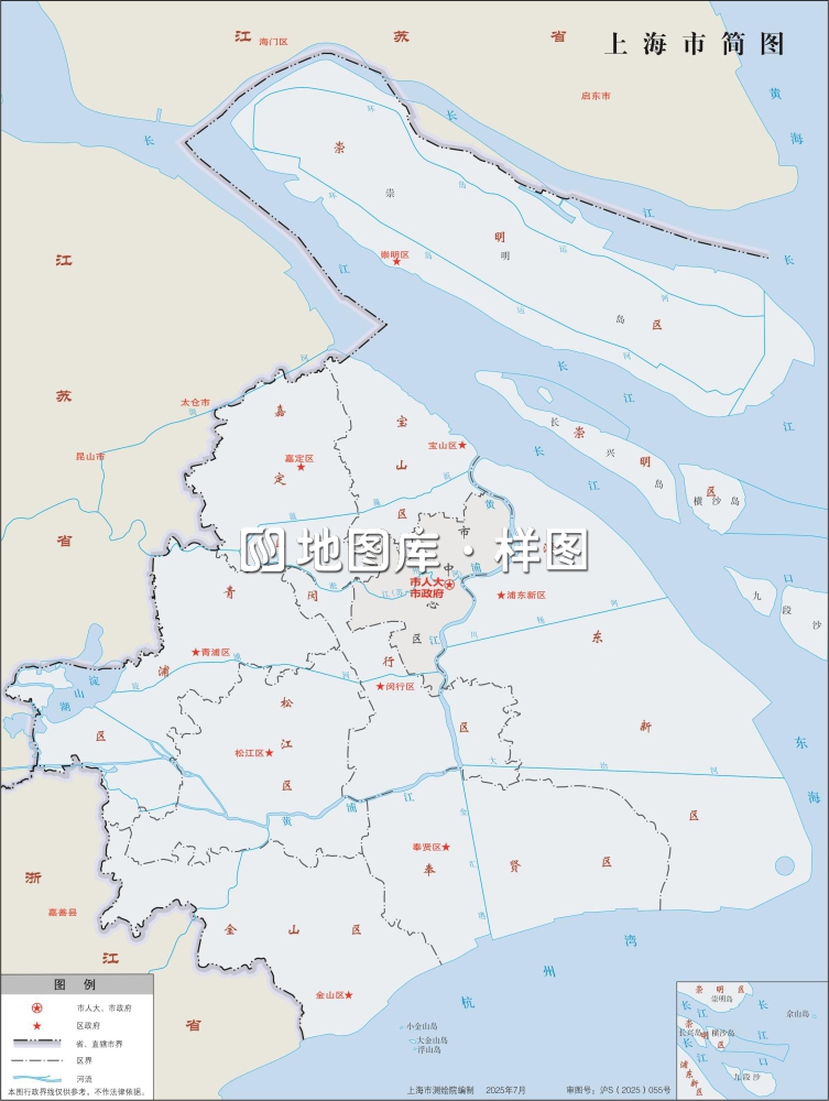 上海标准地图_上海地图全图下载_图3