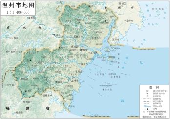 温州地图_浙江温州市地形地图高清版大图