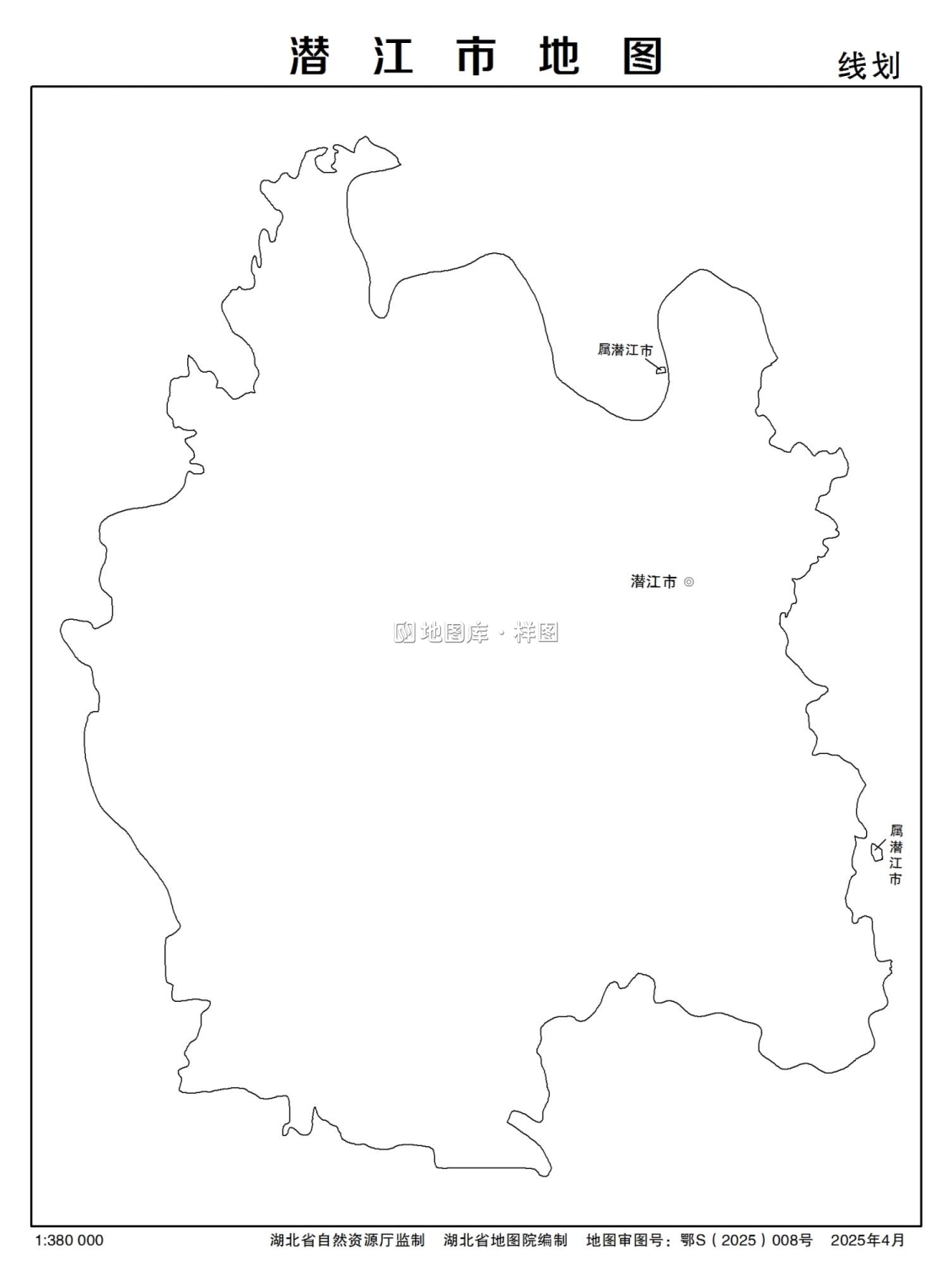 湖北省潜江市多类型新版矢量地图批量下载_图6