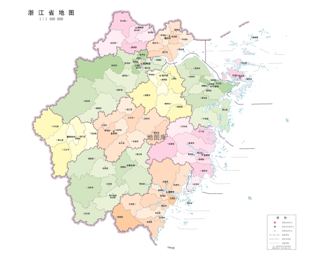 浙江地图_浙江省示意图高清版大图_图1