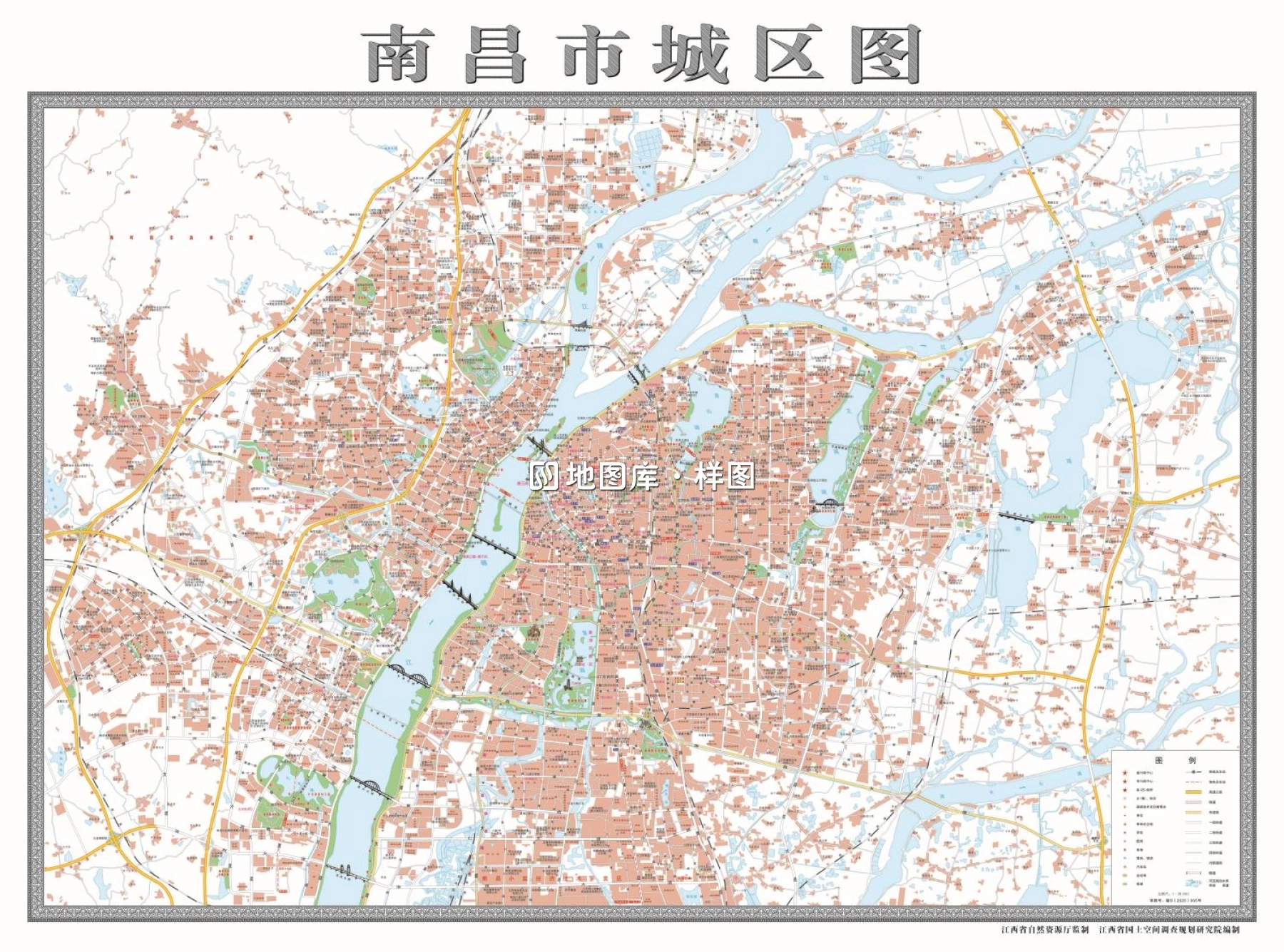 南昌市城区行政区划地图高清版详细大图_图1
