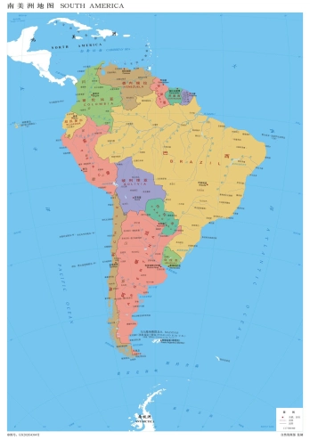 南美洲地图_南美洲地图全图高清版_彩色版