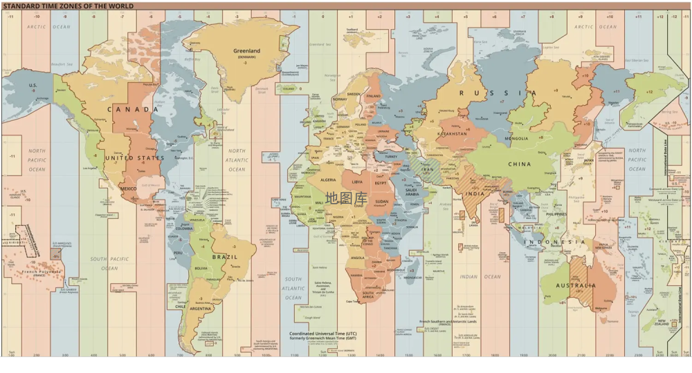 世界时区图示意图_世界时区图简图高清下载_图2