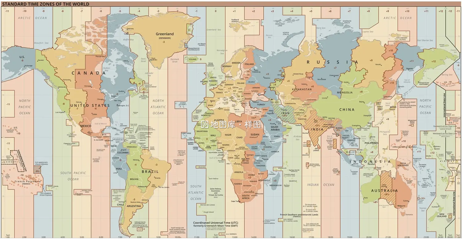 世界时区图示意图_世界时区图简图高清下载_图2